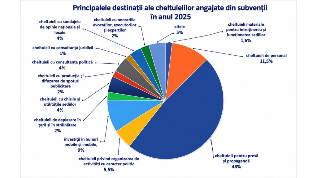 cheltuieli partide politice in 2025