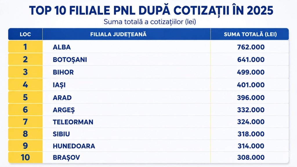 tabel cotizatii pnl 2025