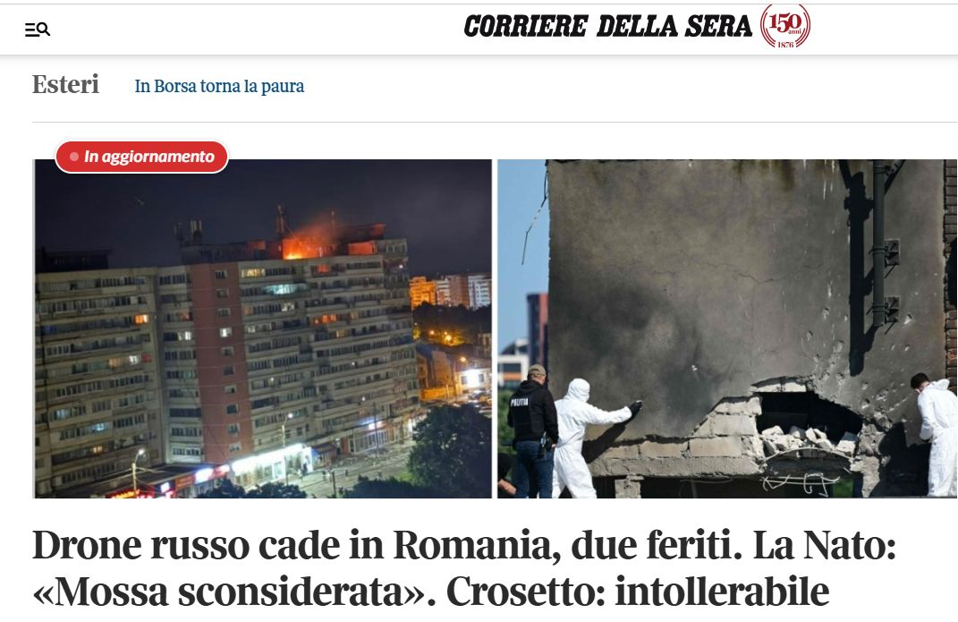 Drona din Galati in presa internationala