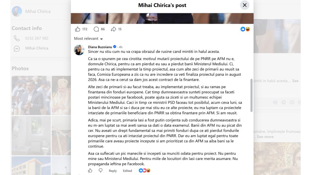 comentariu facebook diana buzoianu