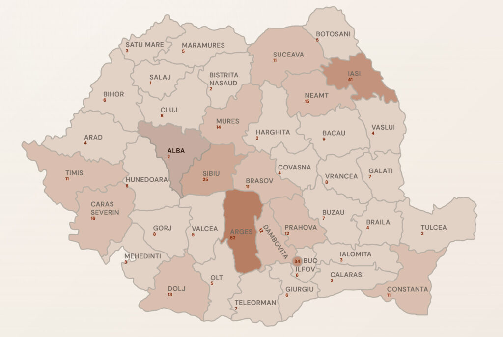 harta politicienilor corupti din Romania