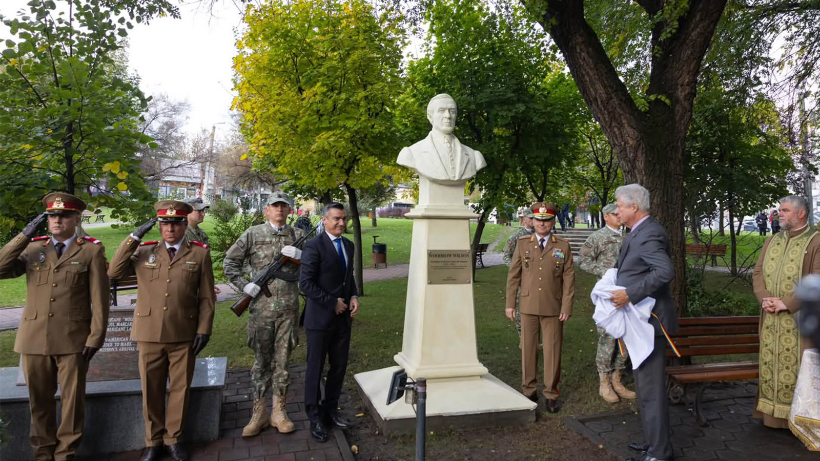 inaugurare bust woodrow wilson